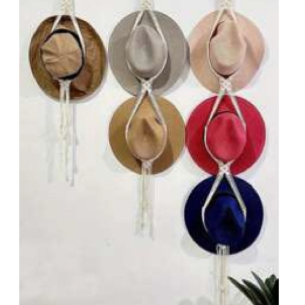 SHEIN Macrame Hat Wall Organizer - Set of 2